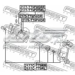 Jarzmo zacisku hamulcowego tylnego 41615012 AND
