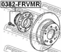 Piasta tylna 0382FRVMR Febest
