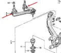 Silentblock przedniego wahacza górnego Honda Accord CE, CF
