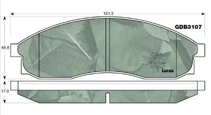 Klocki hamulcowe przednie tarczowe PN3810 Nibk