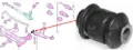 Silentblock przedniego wahacza dolnego Volkswagen Polo AW1, BZ1, AE1