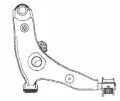 Wahacz zawieszenia przedniego dolny lewy Mitsubishi Lancer CB, CD, CE