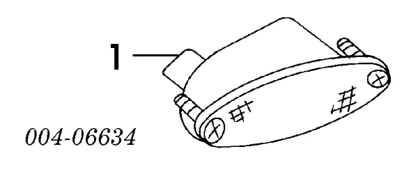 Lampa przeciwmgielna lewa 4857267AA Chrysler