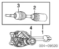 Półoś napędowa przednia lewa Jeep Liberty/Cherokee 