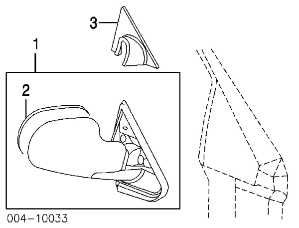 Lusterko wsteczne lewe Dodge Grand Caravan SPORT