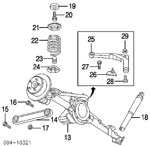 Amortyzator tylny 52088235AB Chrysler
