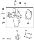 Pas napędowy mechanizmów Lexus GS JZS160