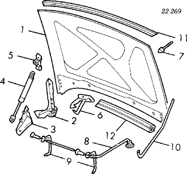 Maska silnika Audi 80 B3