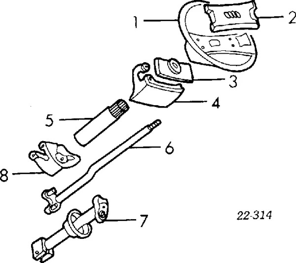 Wkładka stacyjki zapłonowej 443905855A VAG