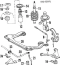 Łącznik stabilizatora przedniego Audi 80 89, 89Q, 8A