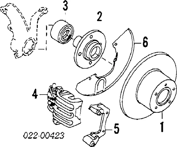 Piasta przednia 8A0407615 VAG