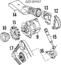 Pas napędowy mechanizmów Volkswagen Touareg 7LA, 7L6, 7L7