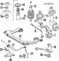 Amortyzator przedni Audi 80 89, 89Q, 8A