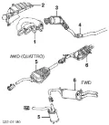 Tłumik, środkowa część Audi A4 8D2