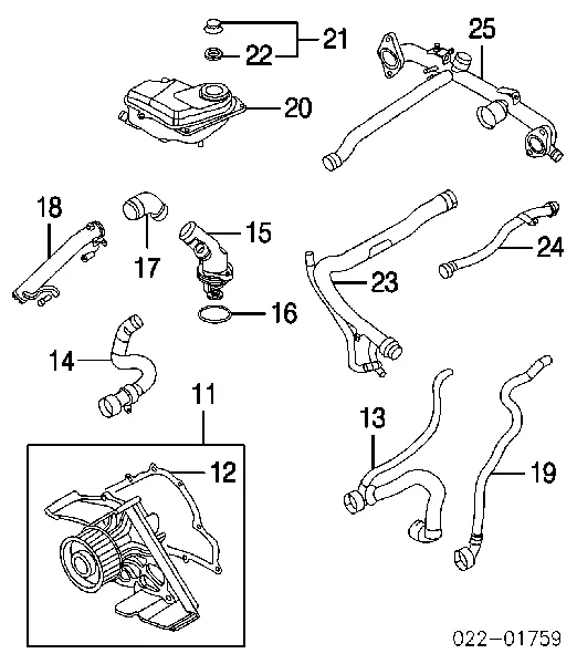 Zbiorniczek wyrównawczy układu chłodzenia 8E0121403A VAG