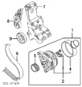 Pas napędowy mechanizmów Audi A4 8KH