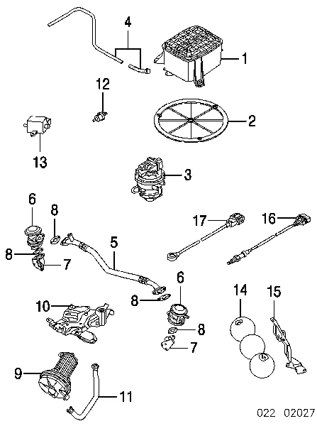 Zawór odpowietrzający zbiornika paliwa 6Q0906517A VAG