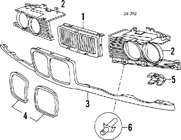 Atrapa chłodnicy 51138148727 BMW