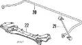 Stabilizator przedni BMW 5 E34