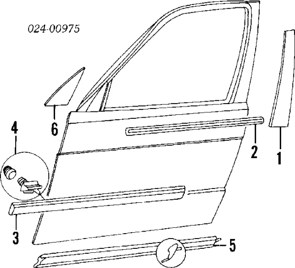 Lusterko wsteczne prawe BMW 5 E34