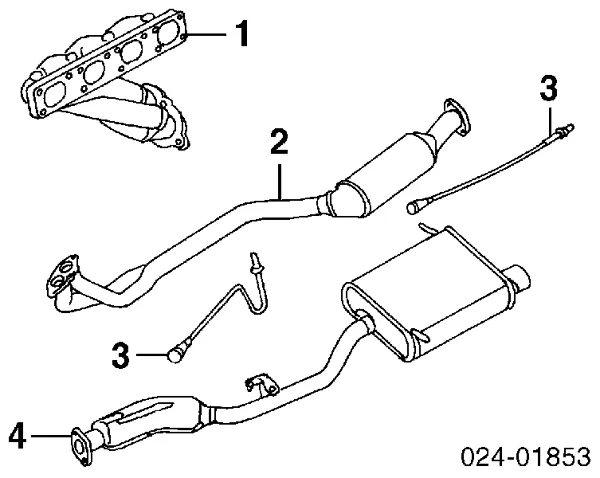 Sonda lambda, czujnik tlenu 11781247406 BMW