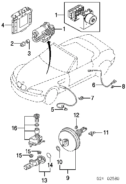Wzmacniacz próżniowy hamulców BMW 3 E36