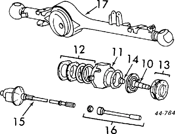 Przegub homokinetyczny przedni zewnętrzny 4340560016 Toyota