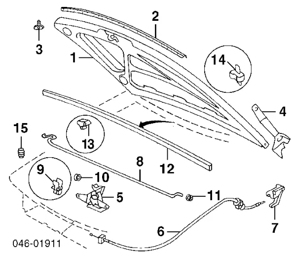Maska silnika Volkswagen Passat B3, B4