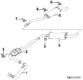 Tłumik, środkowa część Volkswagen Transporter 70B, 70C, 7DB, 7DK, 70J, 70K, 7DC, 7DJ