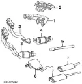 Tłumik, środkowa część Volkswagen Golf 1H1
