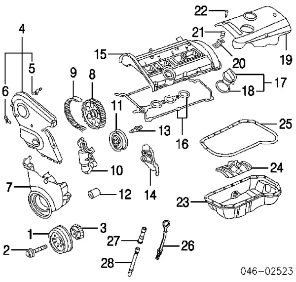 Koło zębatewalcowe wałka rozrządu silnika 027109111H VAG