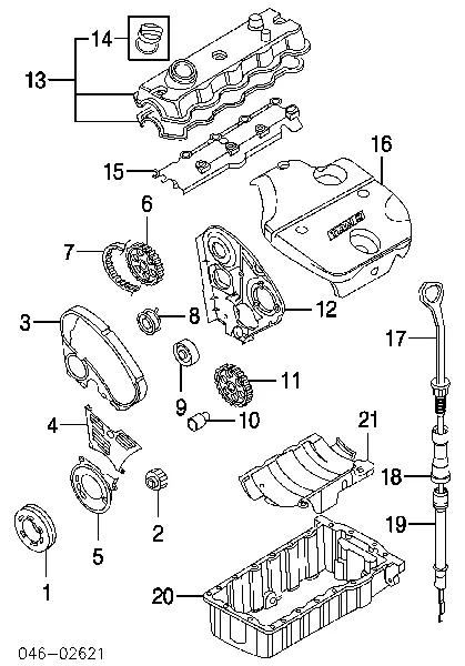  Bagnet poziomu oleju w silniku Skoda Octavia II A5 liftback (1Z3) (2004 - 2013) II A5