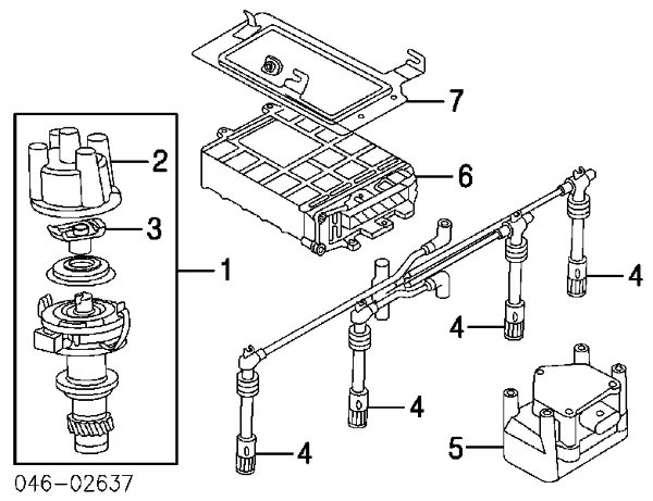 Kopułka rozdzielacza zapłonu 051905207 VAG