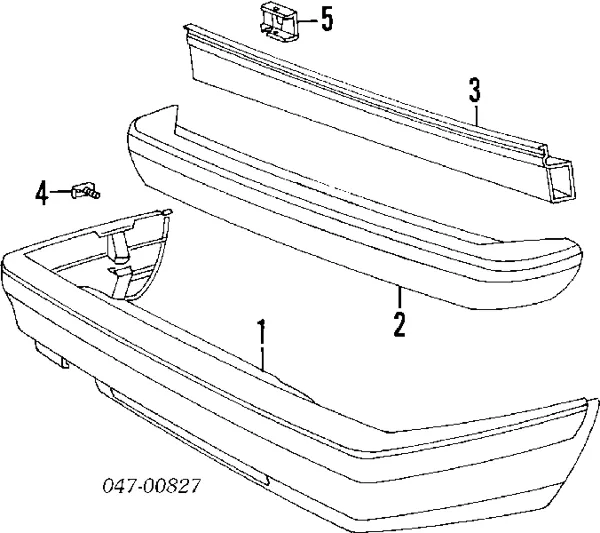 Zderzak tylny Volvo 850 LS