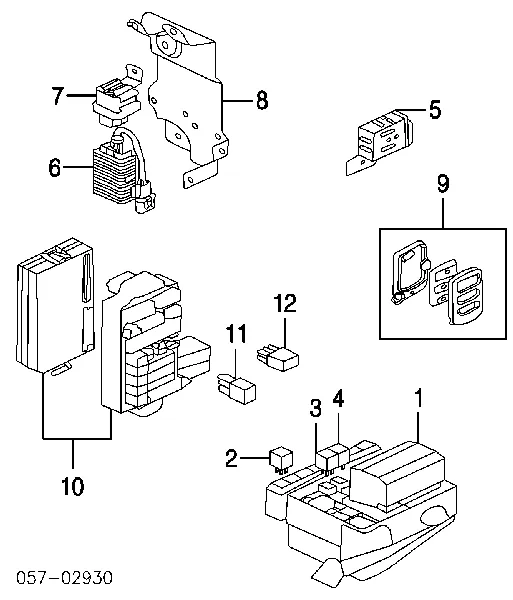 Przekaźnik wentylatora Mitsubishi Outlander I