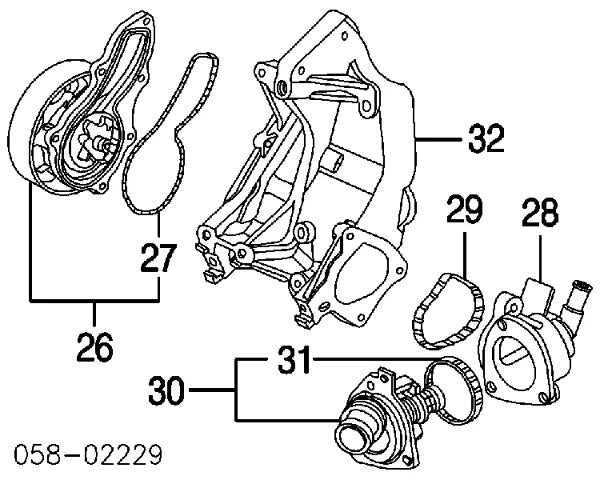 Termostat 19301RAF004 Honda
