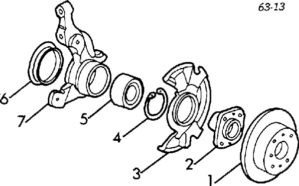 Łożysko piasty przedniej 4324687702000 Daihatsu