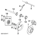Zacisk hamulcowy tylny prawy Land Rover Discovery LJ ,LT