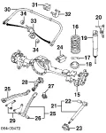 Stabilizator tylny Land Rover Discovery LJ ,LT