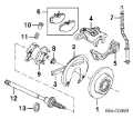 Jarzmo zacisku hamulcowego tylnego Land Rover Discovery LJ ,LT