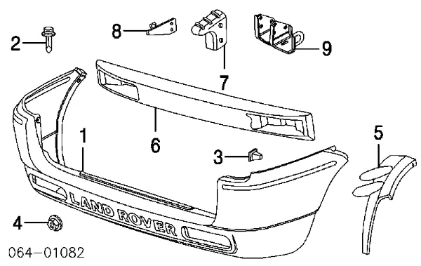 Spinka mocowania nadkola przedniego K06502871 Fiat/Alfa/Lancia
