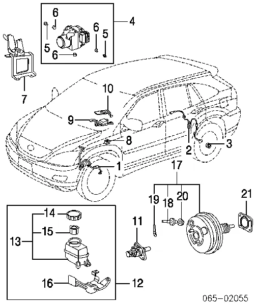 Sterownik ABS  hydrauliczny Lexus RX 330/350