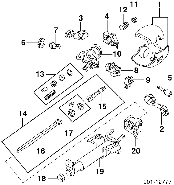 Kostka stacyjki zapłonowej 90505912 Opel