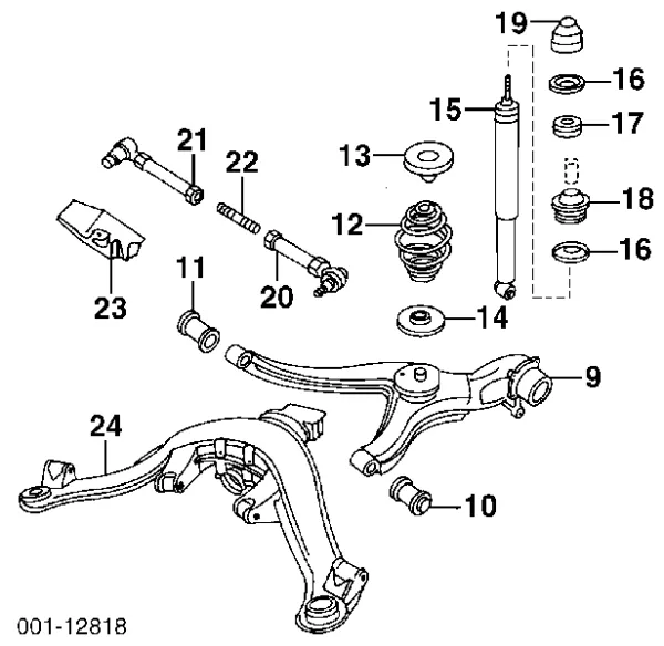 Silentblock wahacza tylnego dolnego 90223456 General Motors