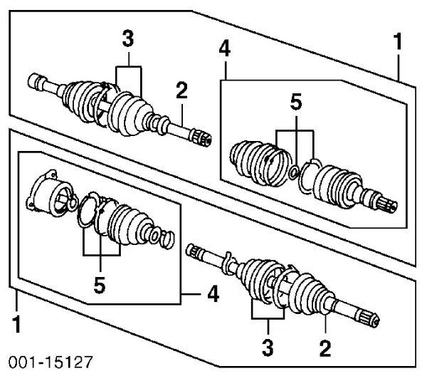Półoś napędowa przednia lewa 30024184 General Motors