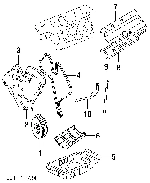 Koło pasowe wału korbowego 13101722 General Motors
