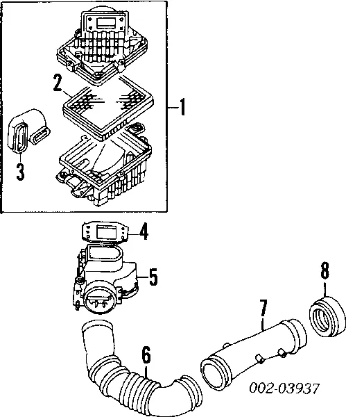 Filtr powietrza E9BZ9601A Ford