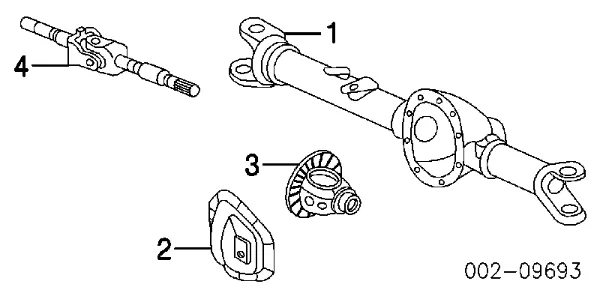 Uszczelniacz końcówki reduktora mostu tylnego YC3Z3010AA Ford