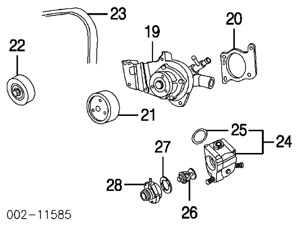 Obudowa termostatu Ford Escape 