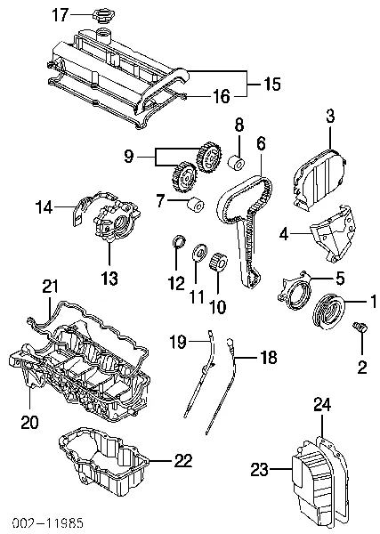 Pasek rozrządu 988Z6268B2A Ford